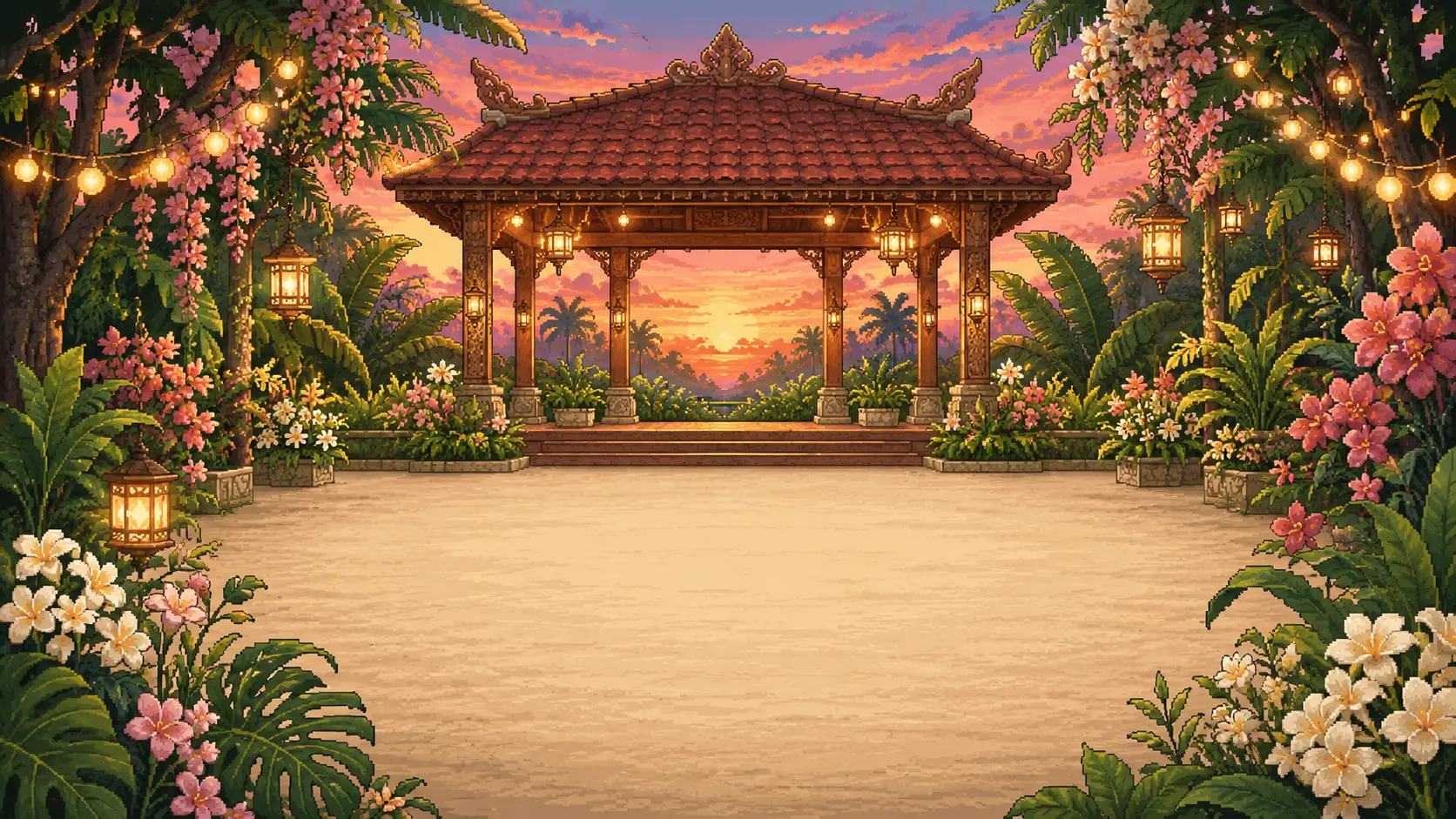 Paviliun saat senja
